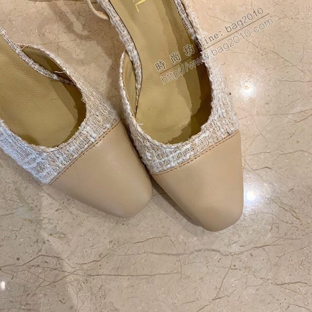 Chanel女鞋 香奈兒時尚經典涼鞋 Chanel中跟涼鞋  naq1084